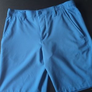 Boys blue Under Armour golf shorts